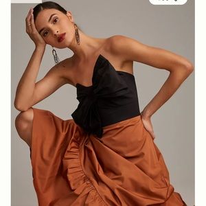 Anthropologie Big Bow Maxi Dress